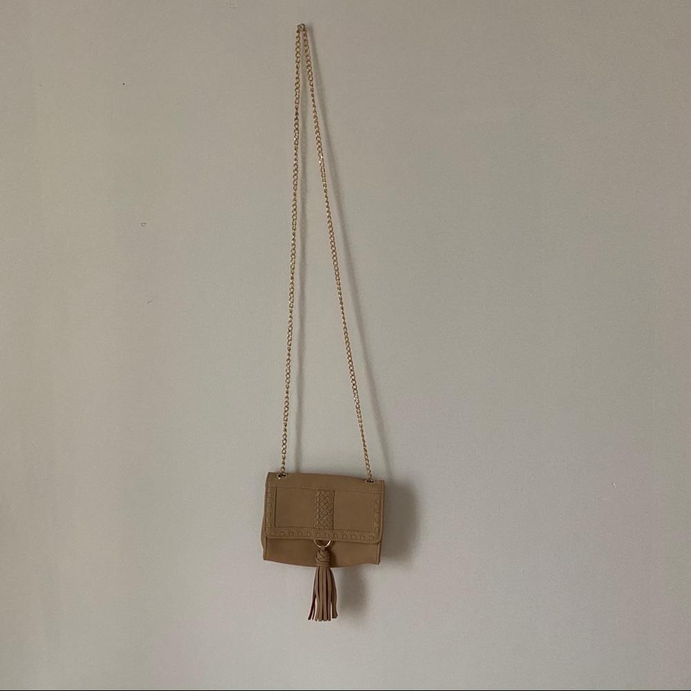Nude Tan Cross Body Bag
